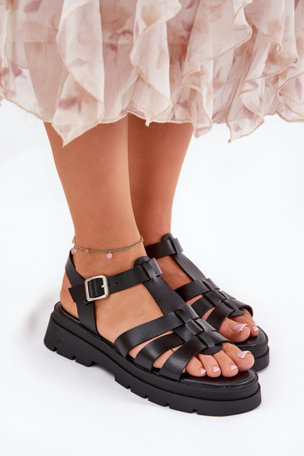 black - Sandals model 211950 Step in style U704-211950