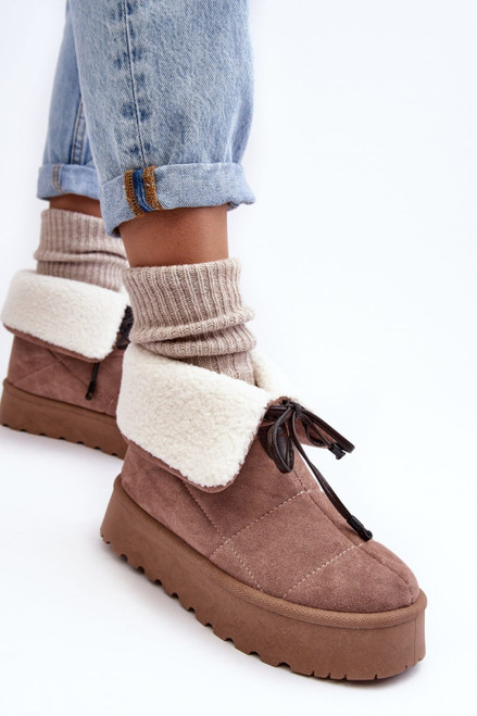 beige - Snow boots model 190659 Step in style U704-190659