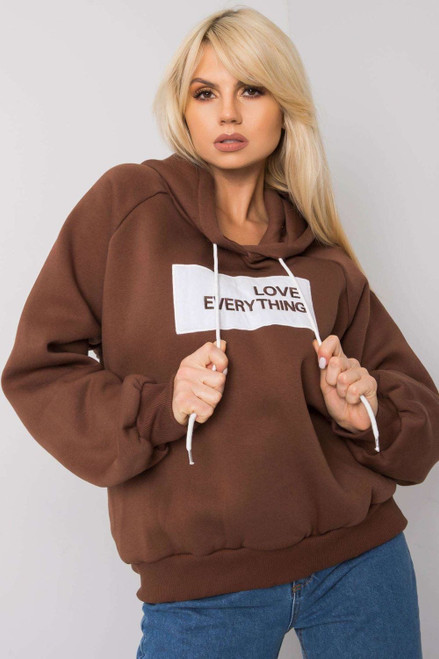 brown - Sweatshirt model 169818 Ex Moda U704-169818