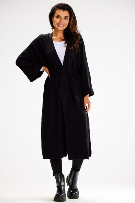 black - Cardigan model 187120 awama U704-187120