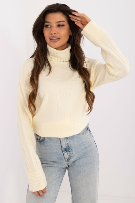 yellow - Turtleneck model 199437 AT U704-199437