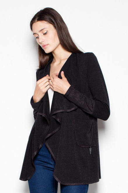 black - Cardigan model 111798 Venaton U704-111798