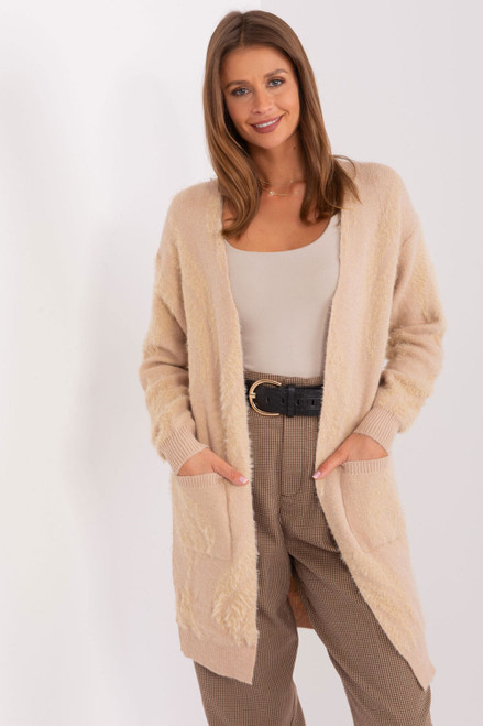 beige - Cardigan model 188286 AT U704-188286