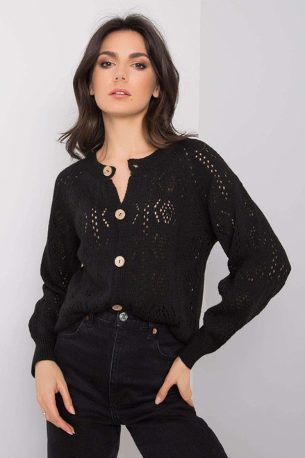 black - Cardigan model 159781 Och Bella U704-159781