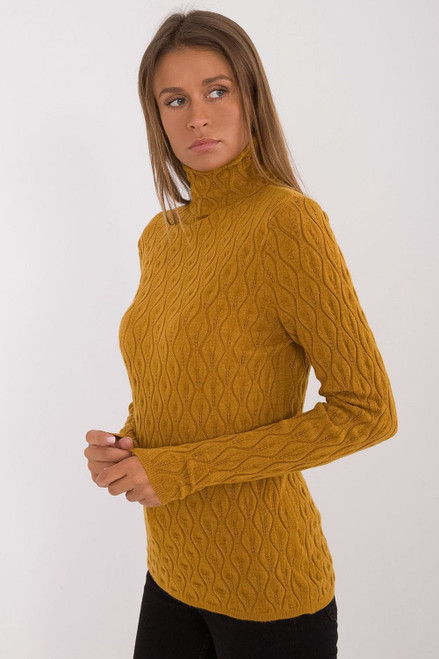 yellow - Turtleneck model 203195 AT U704-203195