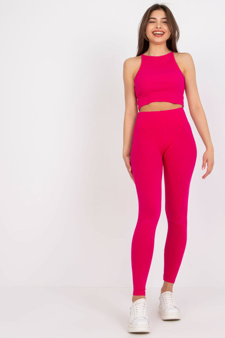 pink - Leggings model 168178 Rue Paris U704-168178