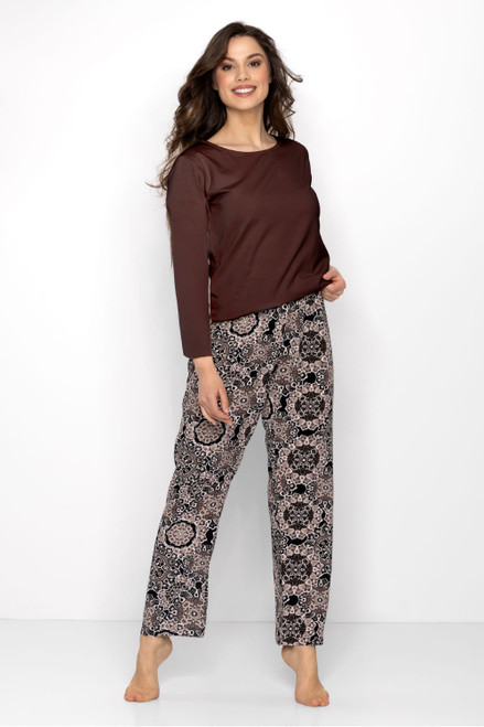 brown - Pyjama model 205976 Momenti Per Me U704-205976