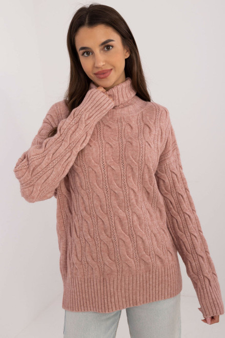 pink - Turtleneck model 199643 AT U704-199643