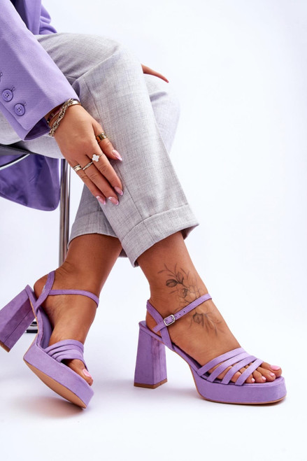 violet - Heel sandals model 179119 Step in style U704-179119