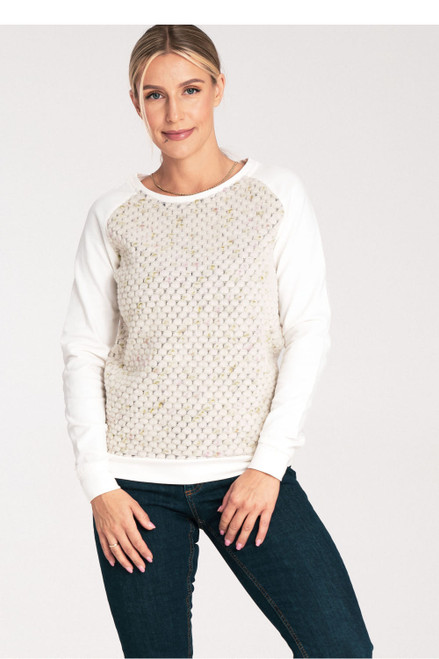 beige - Sweatshirt model 201457 Figl U704-201457