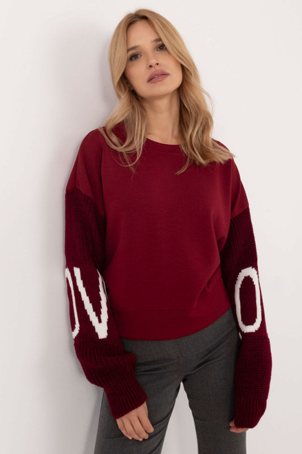 red - Sweatshirt model 202846 Italy Moda U704-202846