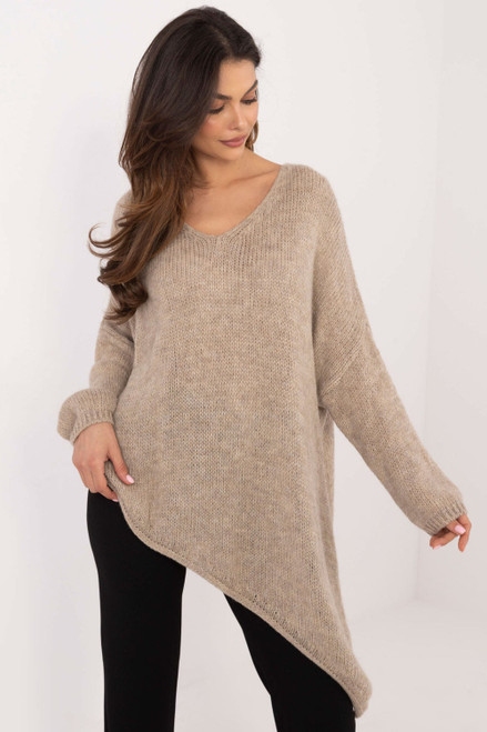 beige - Jumper model 202441 Och Bella U704-202441
