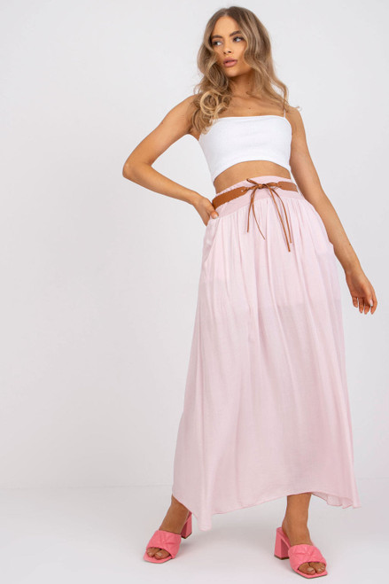 pink - Long skirt model 165041 Och Bella U704-165041