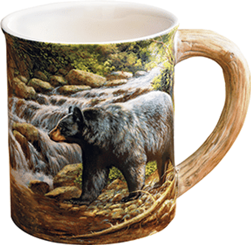 Wild Wings Sculpted Mug Shadow of the Forest Bear R557-66130
