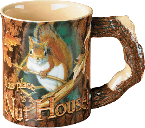 Wild Wings Sculpted Mug Nut House Squirrel R557-1001486
