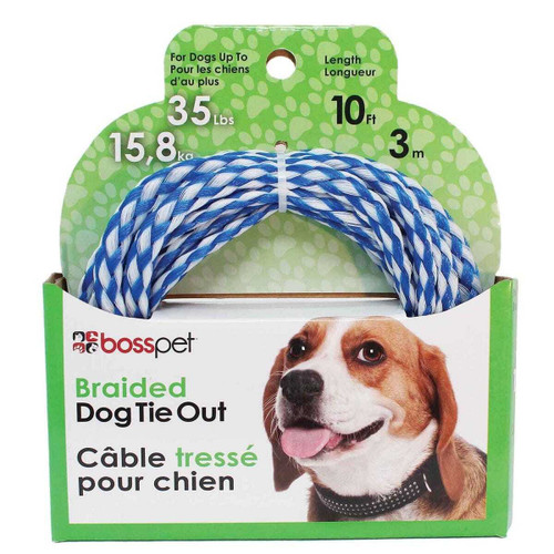 Boss Pet Braided Poly Rope Tie Outs 10 ft  N274-BP01Q241000099
