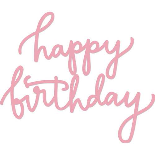 Decorative Dies Words Happy Birthday N274-FC01325772