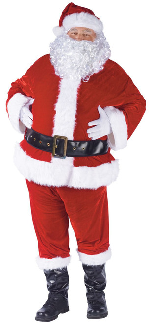 Fun World Plus Compelte Velour Santa Suit X Large 50 54 N274-FC01075192
