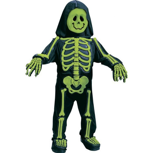 Fun World Totally Skelebones Large Green Toddler N274-FC01515230