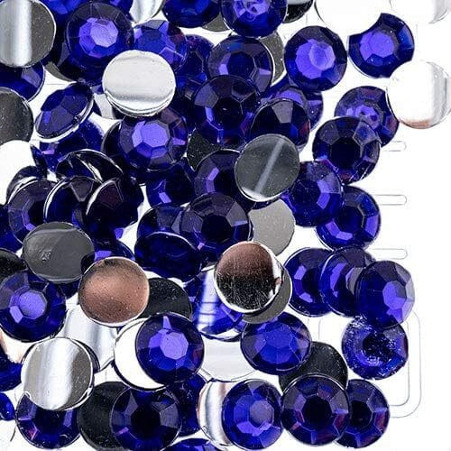 John Bead Acrylic Round Flat Back Rhinestones 8mm ss39 Purple 1000pcsBag N274-FC01215252