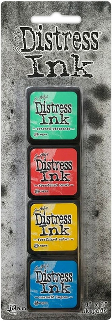 Ranger Tim Holtz Distress Mini Ink Pads 4 Per Pkg Kit 13 N274-FC01046738