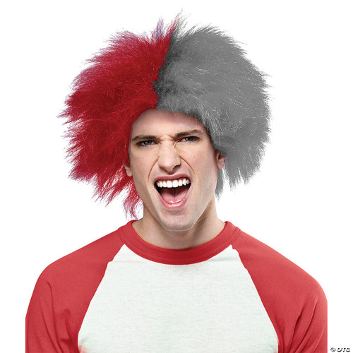 Red and grey sports wig M680-MR179594