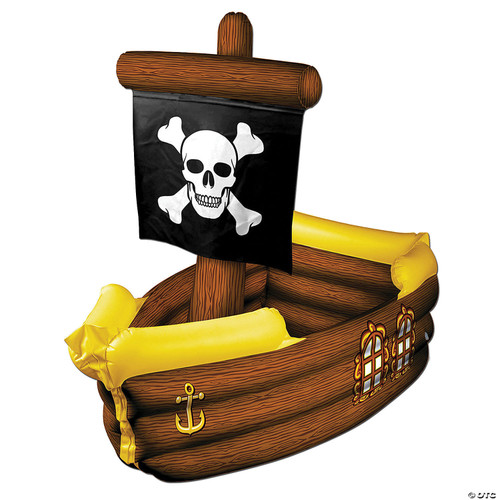 Inflatable pirate ship cooler M680-BG50989