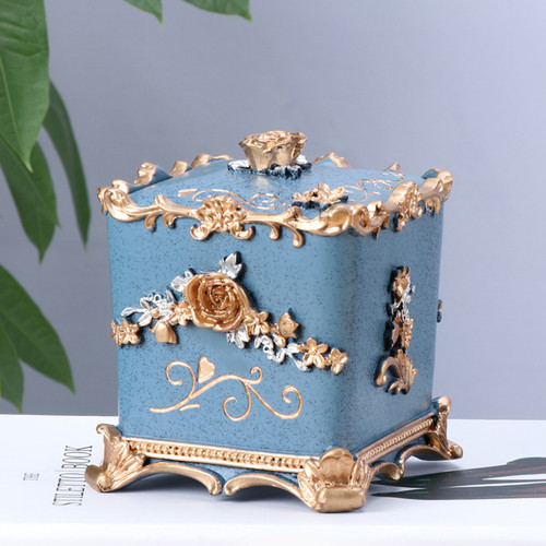Color: 1style - European Style Toothpick Box Cotton Swab Box Storage Box Creative Toothpick Holder Q119-CJGJ115284001AZ