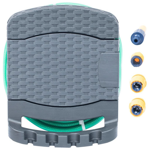 Wall Mounted Hose Reel with Hose Plastic Anthracite A949-45694