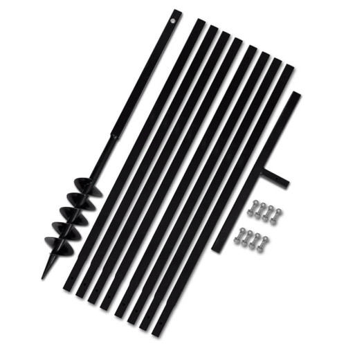 Ground Drill Handle 3.94" with Extension Tube 29'6" Steel A949-270520