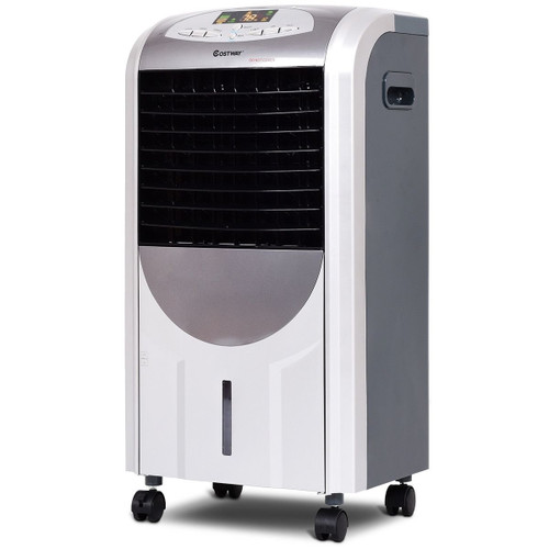 Portable Air Cooler Fan with Heater and Humidifier Function - Color: Gray D681-EP23664