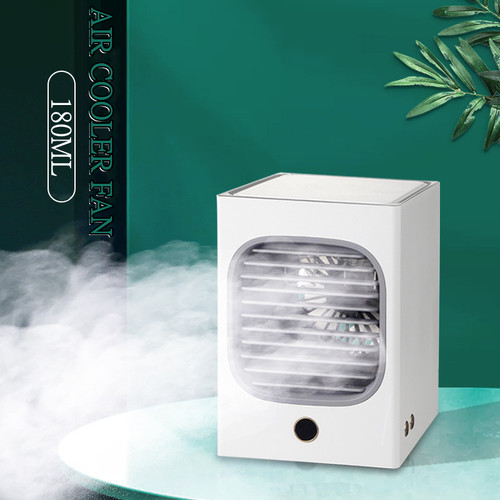 Portable Air Cooler Fan 180ML Air Conditioner Fans Mini USB Desktop Air Cooling Fan Humidifier Puri Q119-CJJD1191219