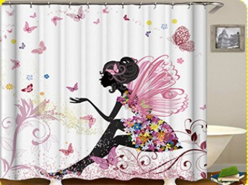 Size: 150x180, Style: yl0580# - African girl digital print shower curtain Q119-CJJJJFCL00006-150x180-yl0580