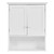 White Wall Mount Bathroom Cabinet with Storage Shelf Q280-TWMZBC958841