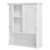 White Wall Mount Bathroom Cabinet with Storage Shelf Q280-TWMZBC958841