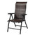 Outdoor Folding Steel Frame Rattan Patio Chair with Armrest in Brown Q280-PRFCAM69178523
