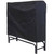 Indoor/Outdoor 4-Ft. Black Metal Firewood Rack with Cover Q280-SLWFG81358145628