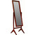 Modern Full Length Freestanding Bedroom Floor Cheval Mirror in Cherry Q280-MFSCHMW1553973