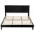 King size Modern Black Velvet Upholstered Platform Bed with Headboard Q280-KNBLAVWPB23792581