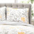 Full/Queen size Yellow Grey Floral Light Thin Cotton Polyester Blend Quilt Set Q280-YEGRLD646422