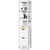Bathroom Cabinet Tower with 2 Storage Drawers and 3 Shelves in White Wood Finish Q280-GTBCWEA7492581476