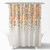 72-inch White Turquoise Blue Orange Floral Flowers Shower Curtain Q280-TRYU87423