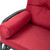 Steel Outdoor Garden Patio Rocking Glider Chair Loveseat with Red Cushions Q280-REOSGC567355