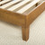King size Modern Platform Bed Frame in Rustic Pine Finish Q280-KPBFC852912