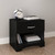Modern 1 Drawer Nightstand End Side Table Storage in Black Q280-SSBL1023
