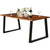 Modern Indoor Outdoor Metal Frame Wood Top Patio or Kitchen Dining Table Q280-RCWDTM2301598276