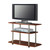 Modern Wood and Metal TV Stand in Cherry Brown Finish Q280-CETVS958781561