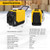 190 PPD Commercial Dehumidifier with Pump and 2 Wheels-Yellow - Color: Yellow D681-ES10403US-YE