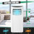 8000 BTU Portable Air Conditioner with Sleep Mode and Dehumidifier Function - Color: White D681-EP24619US