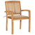  Garden Chair Set of 2 Beige, Natural Wood A949-3063255